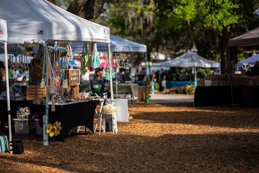 local crafts at a fair